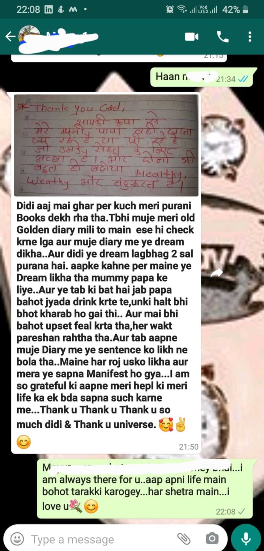 Nidhi ji reeviews whatsapp